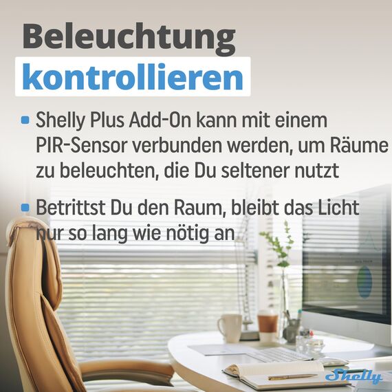 Shelly Plus Add-On - Add-On für Shelly Plus & Gen3 Geräte, Schnittstelle für Temperatur- und Luftfeuchtigkeitssensoren, DS18B20, DHT22 & Arduino Sensoren, Analoger und Digitaler Eingang