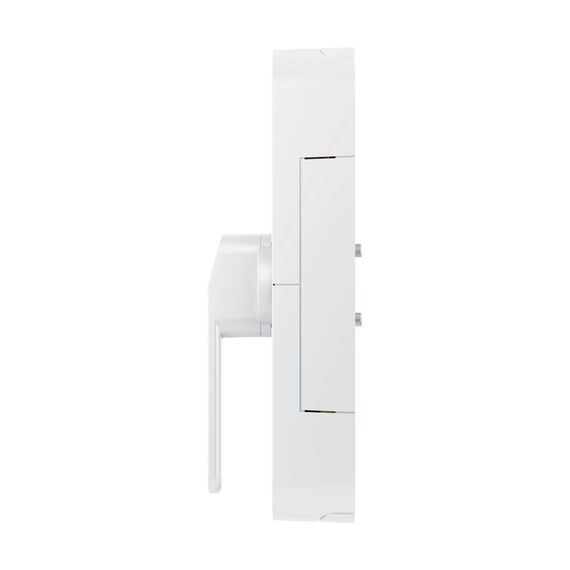 ABUS Fensterantrieb WINTECTO One – Smarter Fenstergriff für Fenster, Balkon- und Terrassentür – mit Alarmfunktion – einfache Montage ohne Bohren – Weiß, verschiedenschließend