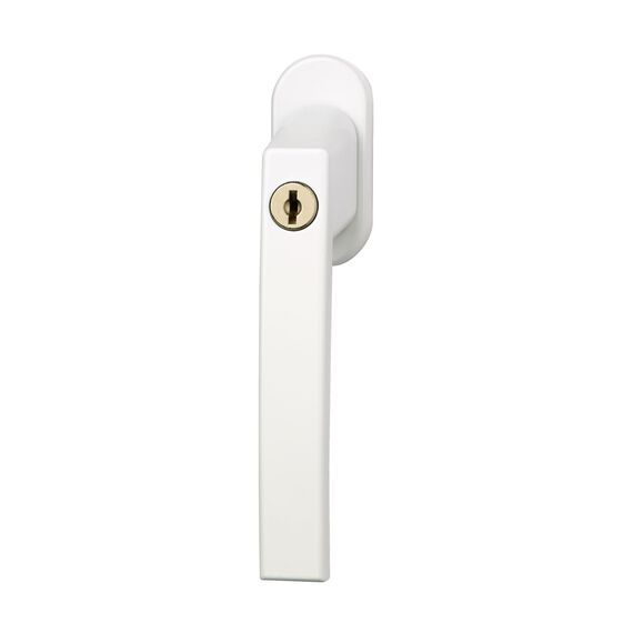ABUS Abschließbarer Fenstergriff FG210 AB210 - Fensterknauf mit Druckzylinder, gleichschließend - ABUS-Sicherheitslevel 3-41192 - Weiß - 5er Set