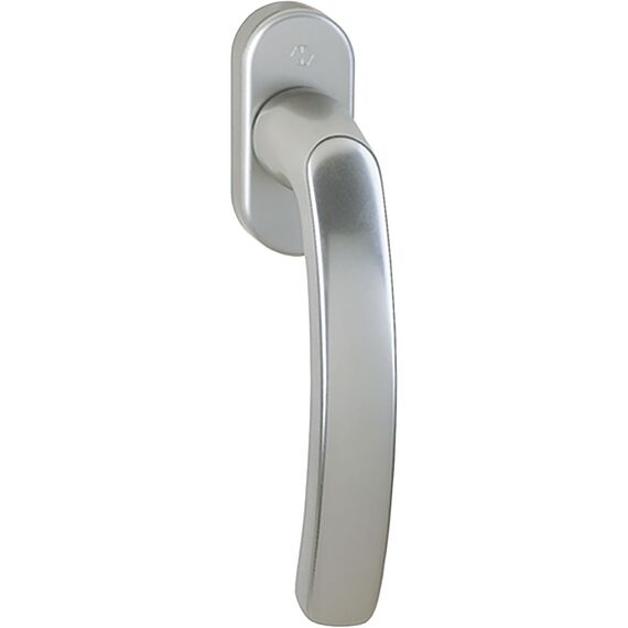 HOPPE 10761612 Fenstergriff luxembourg VarioFit, 7 mm x 32 mm - 42 mm, Silber Eloxiert