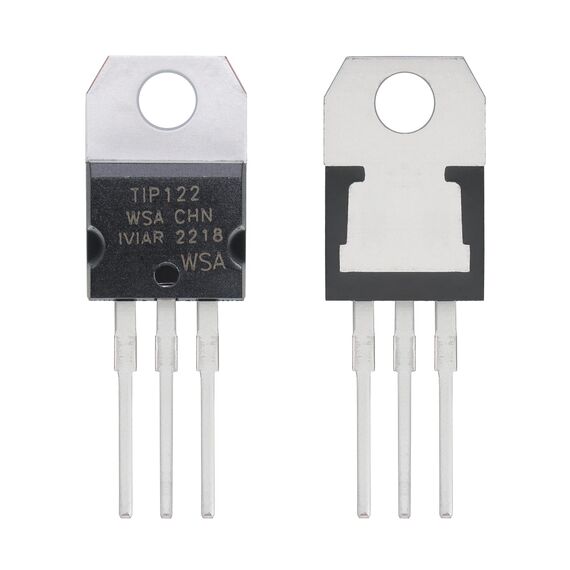 ALLECIN 20 Stück TIP122 Epitaxial Darlington NPN Transistor 5A 100V Leistungstransistoren 5 Ampere 100 Volt