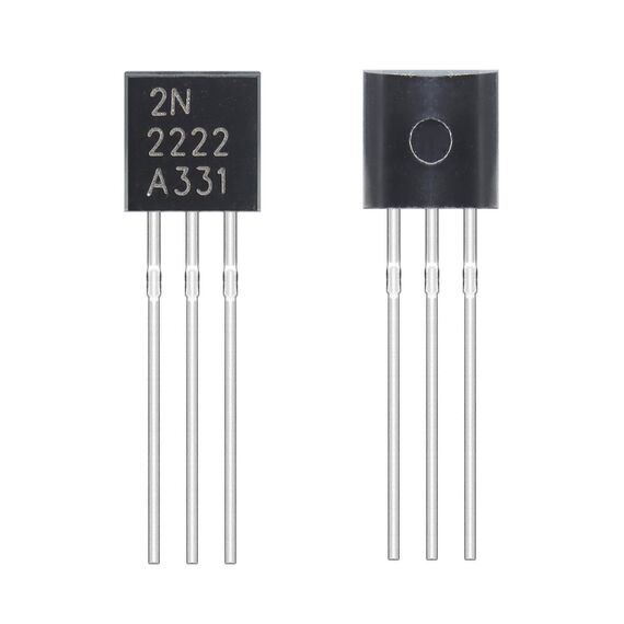 ALLECIN 2N2222 NPN Transistor Allzweck Verstärker 2N2222A Silizium Transistoren für DIY TO-92 60 V 800 mA (Packung mit 200 Stück)