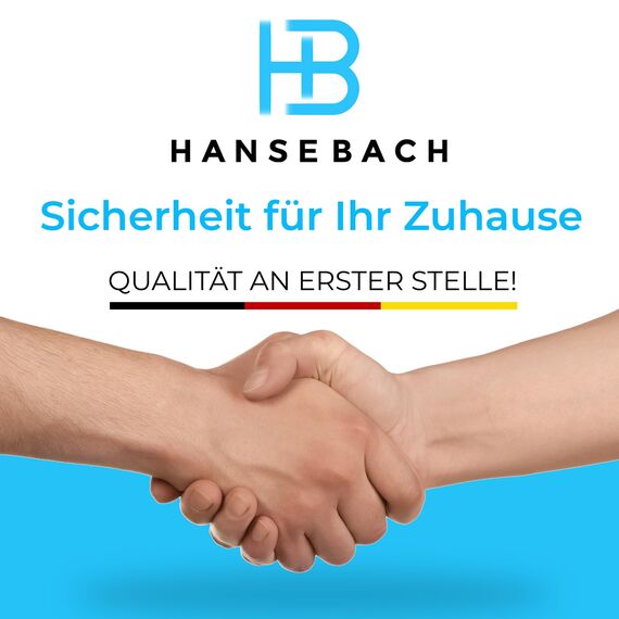 HANSEBACH® Schlüsseltresor mit Zahlencode inkl. Haken für Schlüssel - wetterfeste Schlüsselbox für Außen & Innen, robuster Schlüsselsafe zur sicheren Schlüsselaufbewahrung - Box mit Zahlenschloss