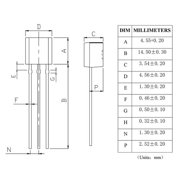ALLECIN 2N7000 Mosfet Transistor TO-92 N-Kanal Feldeffekttransistor für Haushaltsindustrie und DIY 200mA 60V (Packung mit 100 Stück)