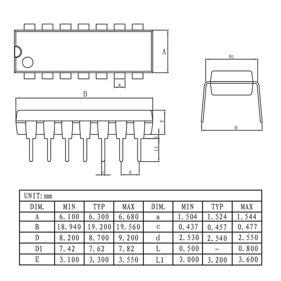 ALLECIN LM324N LM324 Operationsverstärker Quad Niedrig Leistung Betriebs Verstaerker OP AMP DIP-14 14-Polig (Packung mit 30 Stück)