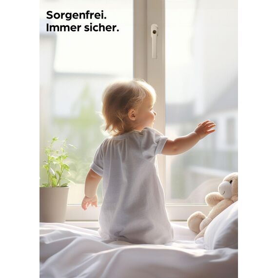 Prowiste 4 Abschließbare Fenstergriffe Weiß - ???????????????????????????????????????????????? - Einfache Montage - Mit 8 universalen Schlüsseln - Zuverlässiger Schutz