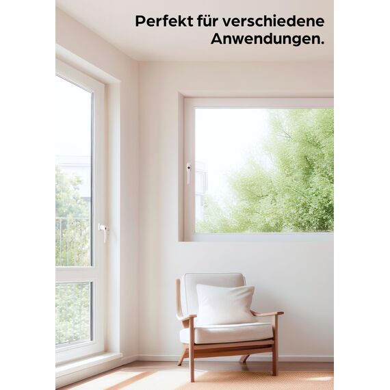 Prowiste 4 Abschließbare Fenstergriffe Weiß - ???????????????????????????????????????????????? - Einfache Montage - Mit 8 universalen Schlüsseln - Zuverlässiger Schutz