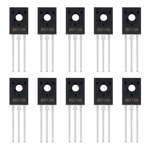 ALLECIN 20 Stück BD139 Leistungstransistor NPN BD 139 Spannungsregler IC Audio Leistungsverstärker Triode Transistor TO-126 1,5A 80V