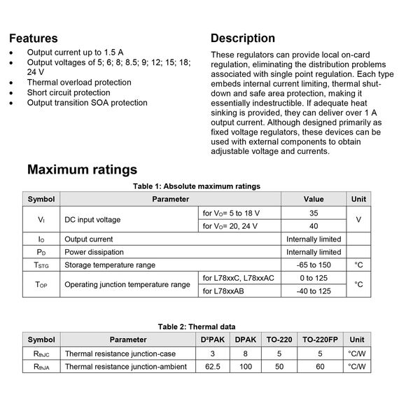 ALLECIN L7812 L7812CV 7812 Spannungsregler Lineare Positiv Einstellbar L7812 1,5A 12V TO-220 (Packung mit 20 Stück)