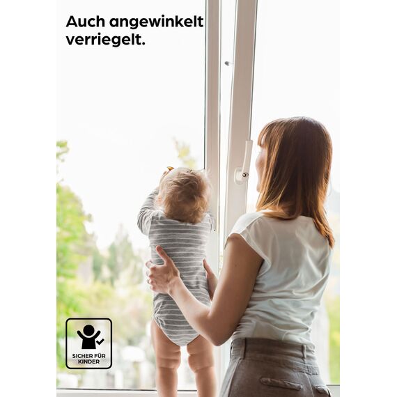 Prowiste 4 Abschließbare Fenstergriffe Weiß - ???????????????????????????????????????????????? - Einfache Montage - Mit 8 universalen Schlüsseln - Zuverlässiger Schutz