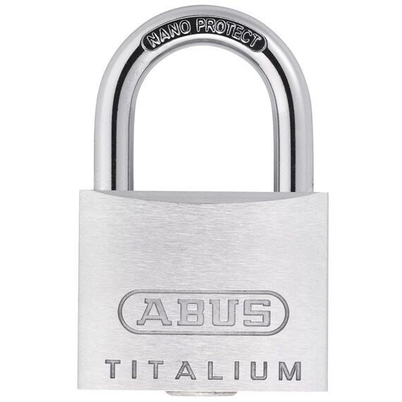 ABUS Vorhängeschloss Titalium 64TI/45 - Kellerschloss mit Schlosskörper aus Spezial-Aluminium - gehärteter Stahlbügel - ABUS-Sicherheitslevel 5