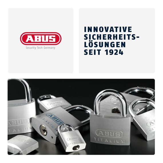 ABUS Zahlenschloss 165/30 - Vorhängeschloss aus Messing - mit individuell einstellbarem Zahlencode - Kofferschloss / Spindschloss - ABUS-Sicherheitslevel 3