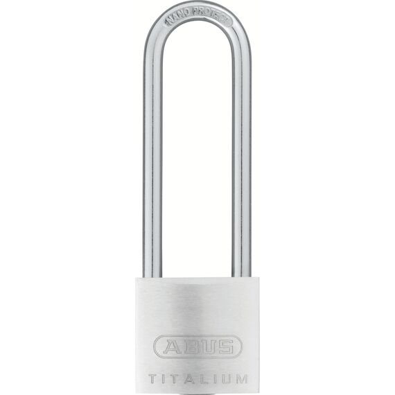 ABUS Vorhängeschloss Titalium 64TI/30HB60 - mit hohem Bügel - Kellerschloss mit Schlosskörper aus Spezial-Aluminium - gehärteter Stahlbügel - ABUS-Sicherheitslevel 4