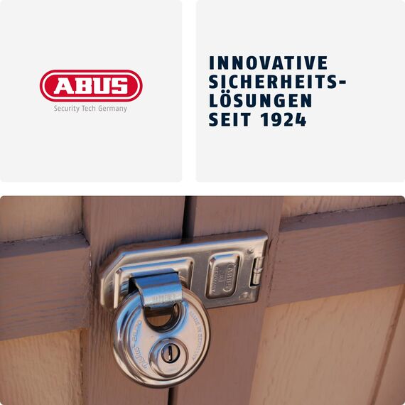 ABUS Diskus Vorhängeschloss 25/70 - wetterfest - inkl. 5 Schlüssel - mit präzisem Wendeschlüssel-System - ABUS-Sicherheitslevel 8 - Silber
