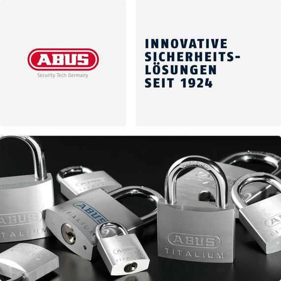 ABUS Zahlenschloss 145/40 Gelb - Kofferschloss, Spindschloss u. v. m. - Aluminium-Vorhängeschloss - individuell einstellbarer Zahlencode - ABUS-Sicherheitslevel 4