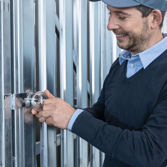 ABUS Diskus Vorhängeschloss 24IB/50 aus Edelstahl - mit 360° Rundumschutz - zur Sicherung bei starken Witterungseinflüssen - 20318 - ABUS-Sicherheitslevel 7 - Silber