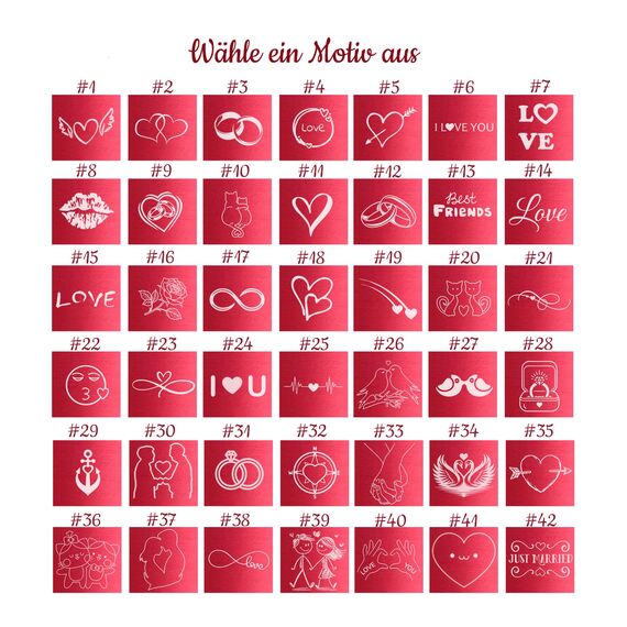 mtb more energy Graviertes Liebesschloss Rot - frei gestaltbar mit vielen Motiven & Schriftarten - personalisiertes Liebes-Schloss Vorhängeschloss mit Schlüssel - individuelles Pärchen-Geschenk