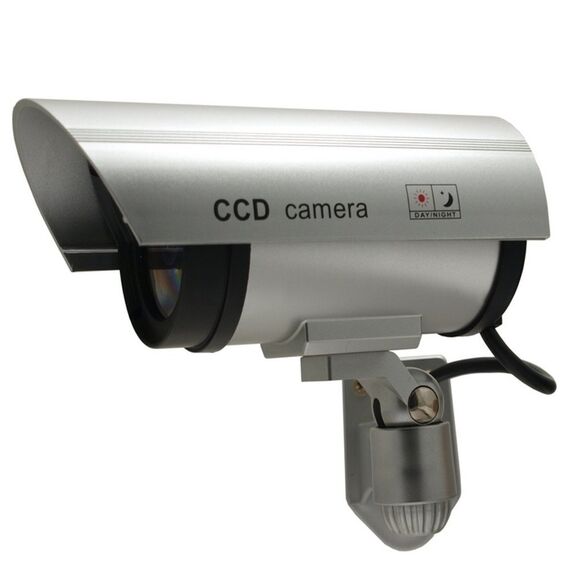 IR1100 S Kamera Dummy LED Überwachungskamera Attrappe Alarmanlage CCTV Camera wasserdicht