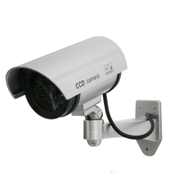 IR1100 S Kamera Dummy LED Überwachungskamera Attrappe Alarmanlage CCTV Camera wasserdicht