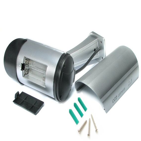 IR1100 S Kamera Dummy LED Überwachungskamera Attrappe Alarmanlage CCTV Camera wasserdicht
