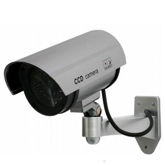 IR1100 S Kamera Dummy LED Überwachungskamera Attrappe Alarmanlage CCTV Camera wasserdicht