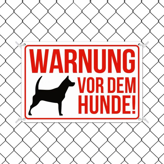 TAKULA Warnung vor Dem Hunde Schilder - 30 * 20cm Vorsicht Hund Schild, Hundewarnschild, Reflektierendes Warnschild für Hunde, Wasserdicht & UV-Beständig | 1 Stück