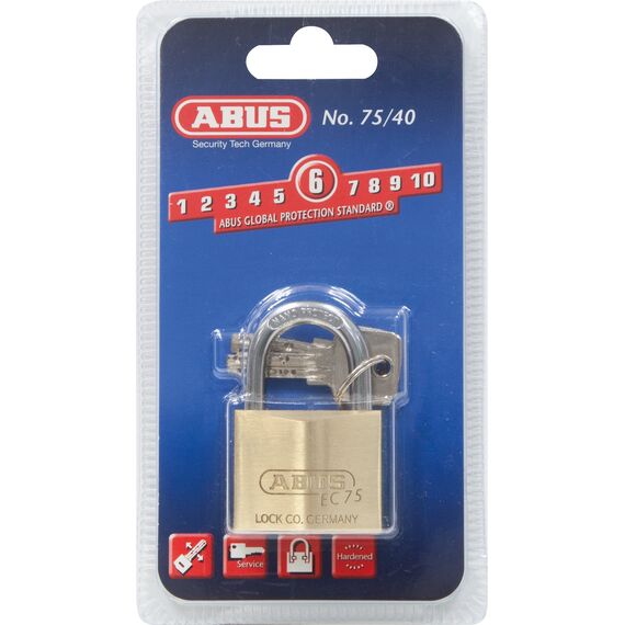 ABUS Messing-Vorhangschloss 75/40, 26638