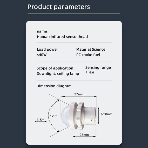 Heemol Mini bewegungsm 110V 220V PIR Infrarot Sensor Schalter Erkennung Auto Sensor Lichtschalter lichtschalter mit bewegungsmelder 4 Stück.
