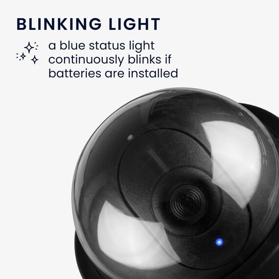 kwmobile 2X Dummy Kamera für Deckenunterbau - mit LED Licht - Dome Überwachungskamera Attrappe - täuschend echte Fake Security Camera in Schwarz