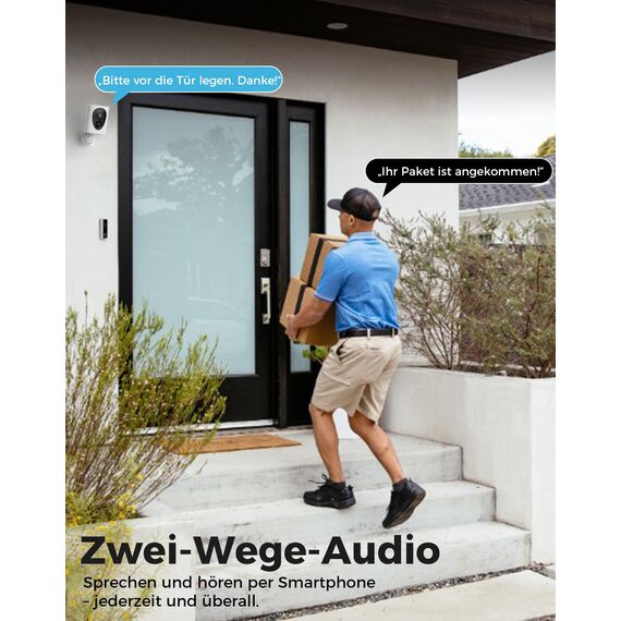 VIRTAVO 2K 3MP Überwachungskamera Aussen Akku, WLAN Kabellose Kamera für Außen/Innen, Starlight Farb‑Nachtsicht, PIR‑Bewegungserkennung, 2‑Wege Audio, SD/Cloud ohne Pflicht‑ABO, 2,4 GHz, VF1