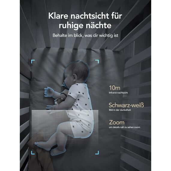 GNCC 2-Pack GC3 überwachungskamera Innen mit Nachtsicht, 1080P HD WLAN Indoor Kamera, Zwei-Wege-Audio, PIR Bewegungserkennung, mit Alexa & Google Home, 2.4Ghz WiFi, Cloud-Abonnement & SD Speicher