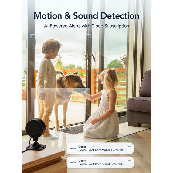 GNCC überwachungskamera Innen mit Nachtsicht, 1080P HD WLAN Indoor Kamera, PIR Bewegungserkennung, Zwei-Wege-Audio, Kompatibel mit Alexa/Google, 2.4Ghz WiFi, Cloud-Abonnement/Micro-SD, GC3 Schwarz