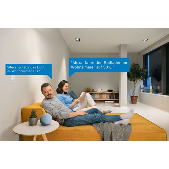 Bosch Smart Home Starter Set Licht-/Rollladensteuerung II zur Steuerung der Beleuchtung, Rollläden/Jalousien/Markisen, kompatibel mit Amazon Alexa, Google Assistant und Apple HomeKit - Amazon Edition