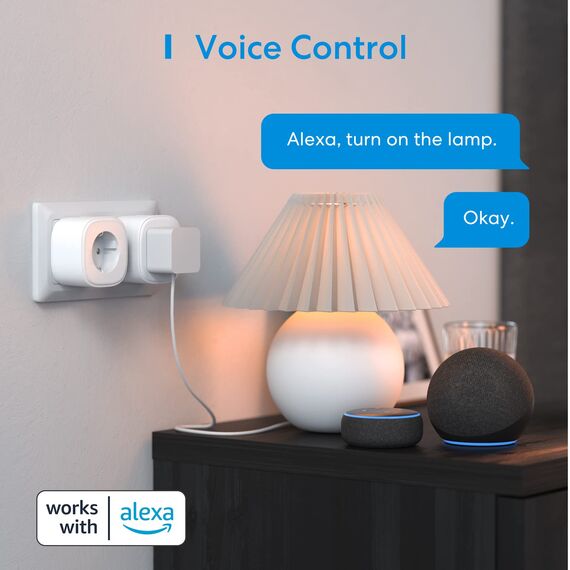 meross WLAN Steckdose, Smart Plug kompatibel mit Alexa, Apple HomeKit, Google Assistant und SmartThings, Timer und Fernbedienung (1)