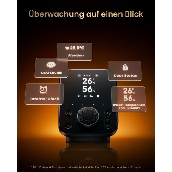 SwitchBot Hub 3, Smart Home Hub mit Matter Support, Smart IR Bluetooth-Fernsteuerung, WLAN-Thermometer und Hygrometer (unterstützt 2,4 GHz), Kompatibel mit Alexa, HomeKit, Google Home, IFTTT