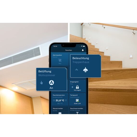 Bosch Smart Home Relais Schalter, zur digitalen Steuerung von elektronischen Geräten und Beleuchtung, kompatibel mit Amazon Alexa, Google Assistant und Apple HomeKit