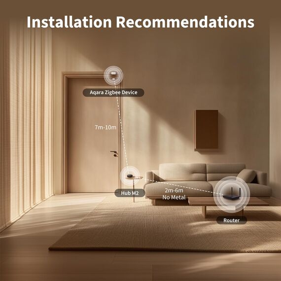 Aqara Smart Home Zentrale M2, Nicht kompatibel mit U200 und U200 Lite, Smart Home Bridge für Alarmanlage, Infrarot-Fernbedienung, Heim-Automatisierung, Kompatibel mit Alexa, Google Assistant, HomeKit