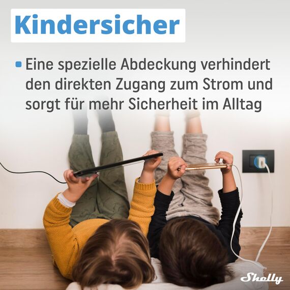 Shelly Plug S Gen3 Weiß - WLAN Smarte Steckdose, Leistungsmessung, 12A, 2500W, Zeitschaltuhr, Matter-Zertifiziert Stecker, Heizung & Kühlung, Alexa & Google, Kein Hub Erforderlich (4 Stück)