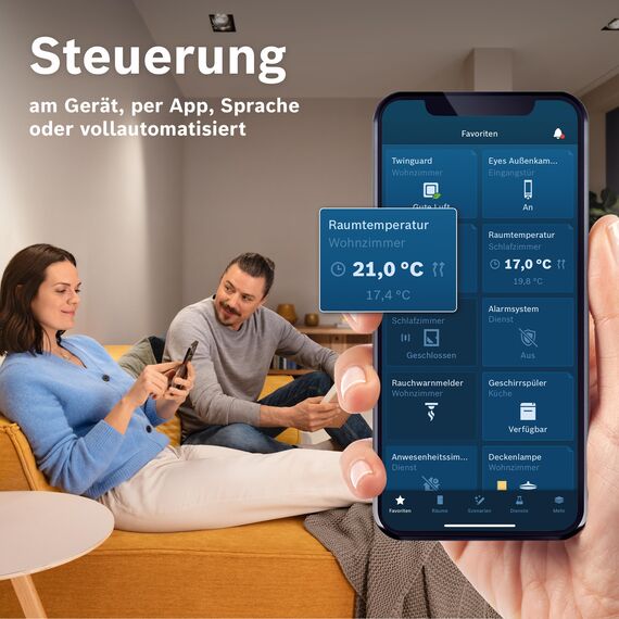 Bosch Smart Home smartes Heizkörperthermostat Starter-Set, 1x Controller II, 1x Heizkörperthermostat II [+M]