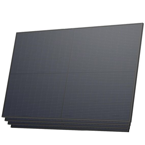 Solarway 445W Solarpanel Full Black Bifazial Glas/Glas PV Panel mit positiver Leistungstoleranz von 0-5 Watt, n-type, geeignet für Balkonkraftwerk