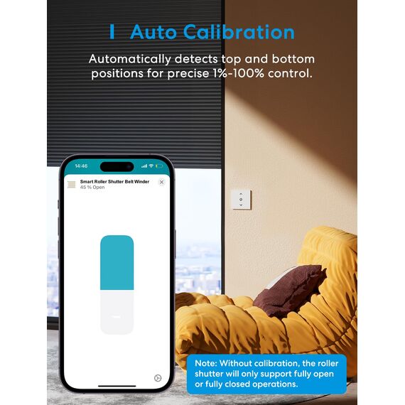 meross Matter Rolladenschalter Smart 80x80mm, WLAN Rolladen Schalter mit Zeitschaltuhr für Rollläden, Jalousien, Markisen, kompatibel mit Alexa，Apple HomeKit und Google Home, 4pcs
