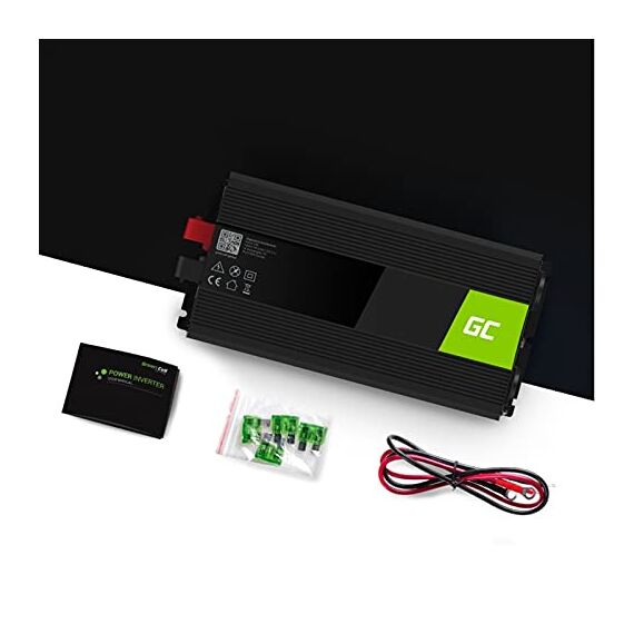 Green Cell 1500W/3000W 24V auf 230V Volt kfz Spannungswandler Wechselrichter Power Solar Inverter DC AC Umwandler Stromwandler Fahrzeuge Wohnwagen Auto Modifizierte