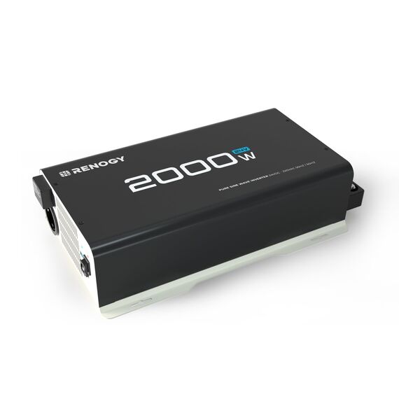 Renogy 2000W/4000W 24V auf 230V Reiner Sinus Wechselrichter Spannungswandler Konverter DC zu AC Umwandler mit USB und Europäische Steckdose für Haushaltsgeräten 24V 2KW Pure Sine Wave Inverter