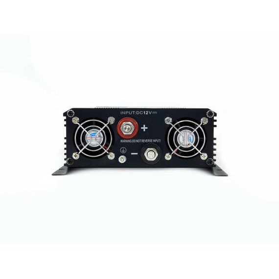 SOLARTRONICS Spannungswandler NM1500 12V 1500 Watt SCHWARZ - 3000 Watt Spitzenleistung - Wechselrichter 12v auf 230v - Blei- oder AGM-Batterie kompatibel - mit Schuko- & USB Anschluss