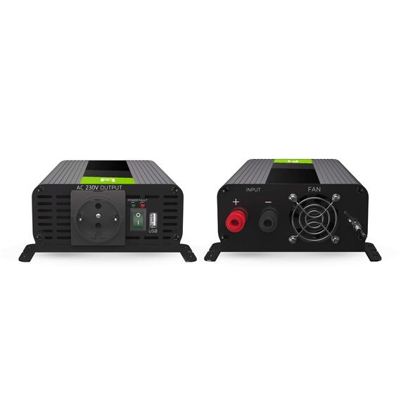 Green Cell PRO 300W/600W 12V auf 230V Reiner Sinus Volt kfz Spannungswandler Wechselrichter Konverter Pure Sine Wave Power Solar Inverter DC AC Umwandler Stromwandler