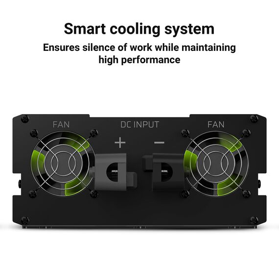 Green Cell 3000W/6000W 12V auf 230V Volt kfz Spannungswandler Wechselrichter Power Solar Inverter DC AC Umwandler Stromwandler Fahrzeuge Wohnwagen Auto Modifizierte Sinus Sine Wave Autoladegerät