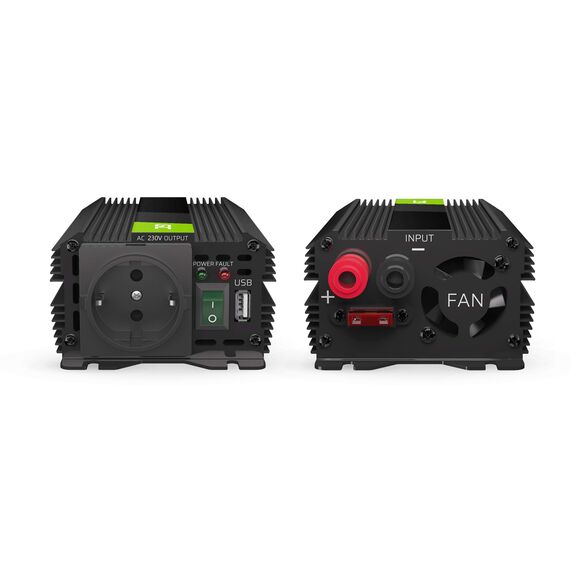 Green Cell PRO 300W/600W 12V auf 230V Sine Wave Volt kfz Spannungswandler Wechselrichter Power Solar Inverter DC AC Umwandler Stromwandler Wohnwagen Auto Modifizierte Sinus