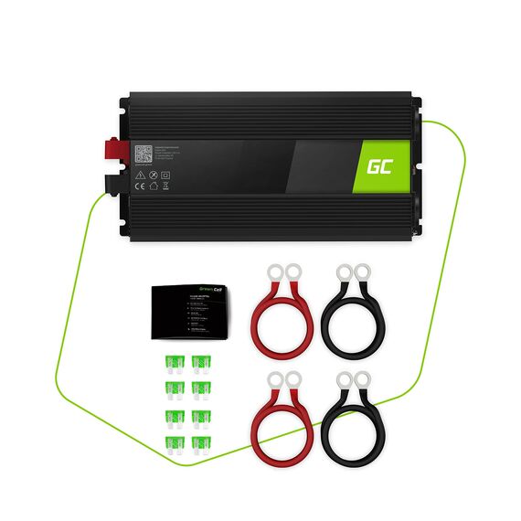 Green Cell® 2000W/4000W 12V auf 230V Reiner Sinus Volt kfz Spannungswandler Wechselrichter Konverter Pure Sine Wave Power Solar Inverter DC AC Umwandler Stromwandler Wohnwagen Auto Autoladegerät