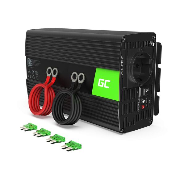 Green Cell® 1000W/2000W 24V auf 230V Volt kfz Spannungswandler Wechselrichter Power Solar Inverter DC AC Umwandler Stromwandler Fahrzeuge Wohnwagen Auto Modifizierte Sinus Sine Wave Autoladegerät