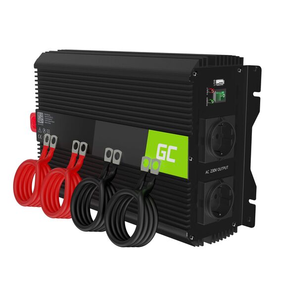 Green Cell PRO 3000W/6000W 12V auf 230V Volt kfz Spannungswandler Wechselrichter Power Solar Inverter DC AC Umwandler Stromwandler Fahrzeuge Wohnwagen Auto Modifizierte Sinus Sine Wave